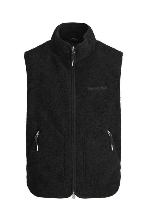 Jack & Jones Norrebro Teddy Bodywarmer Vest Black