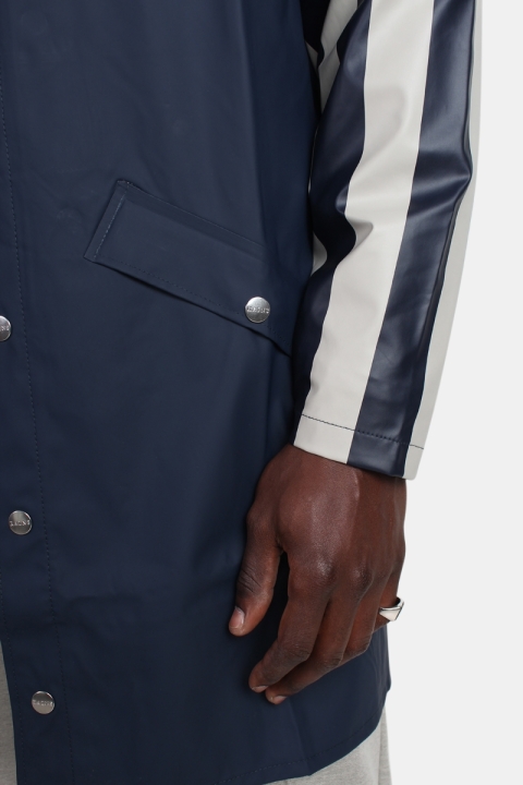 Rains LTD. Long RegnJacke Distorted Stripes