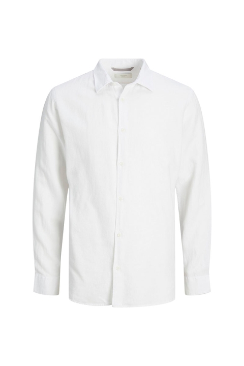 Jack & Jones Layne Linen Hemd LS Bright White