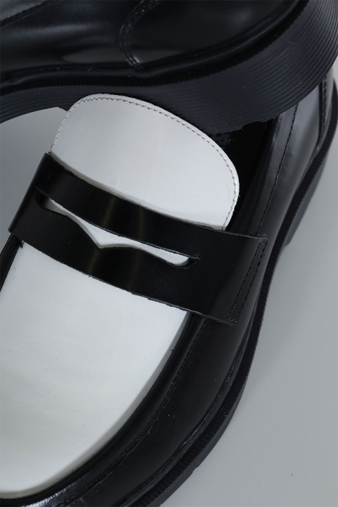 Jack & Jones Dax Leather Loafer Black White