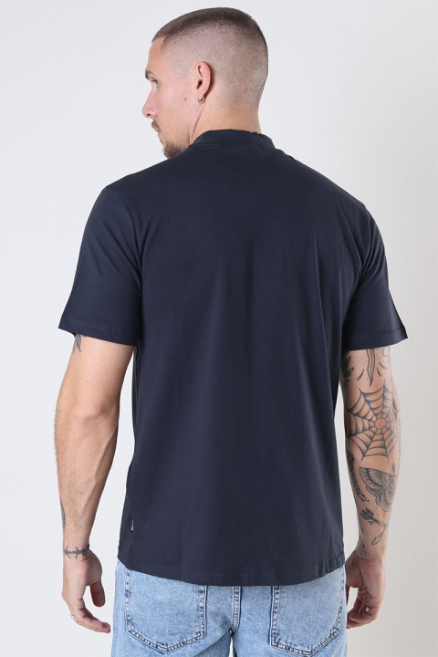 ONLY & SONS Otis Regular Mock Neck Tee Dark Navy