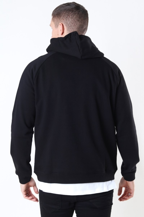 Woodbird Jimmi Split Hoodie Black