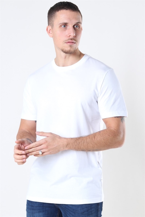 Selected Norman 180 SS O-Neck T-Hemd Bright White