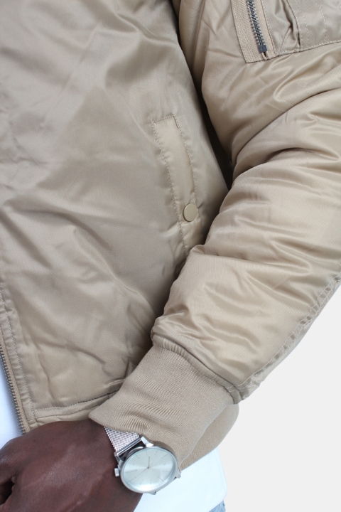 Urban Classics Bomber Jacke Beige