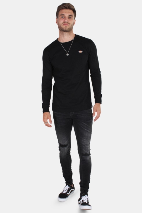 Dickes Round rock LS T-Hemd Black