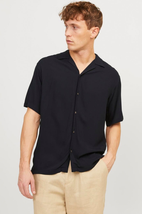 Jack & Jones Jeff Solid Resort Hemd SS Black