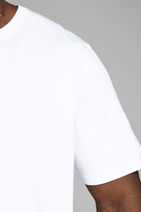 Jack & Jones Organic Basic Tee SS O-Neck Noos White Plus Size