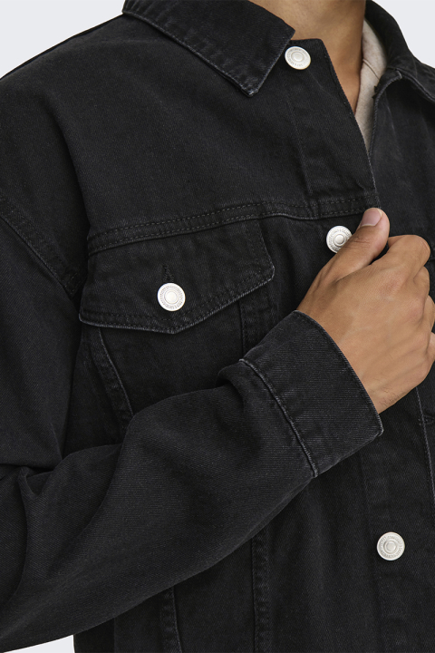 ONLY & SONS Just Denim Jacket Washed Black