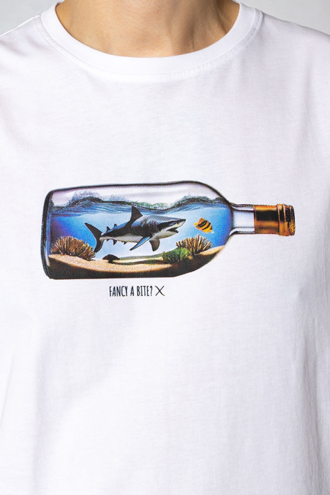 Clean Cut Copenhagen Shark T-Hemd White