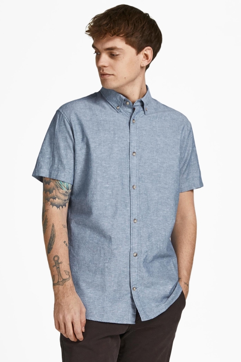 Jack & Jones JJESUMMER Hemd S/S S22 SN Faded Denim