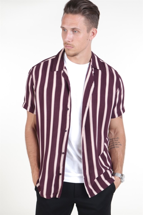 Jack & Jones JPRYDEN Resort Hemd S/S Decadent Chocolate