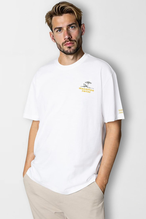Clean Cut Copenhagen Fred organic T-Hemd SS White