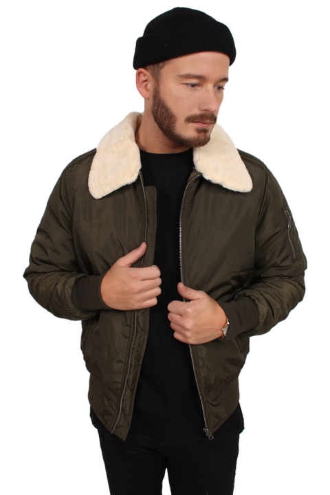 Urban Classics Pilot Bomber Jacke Olive