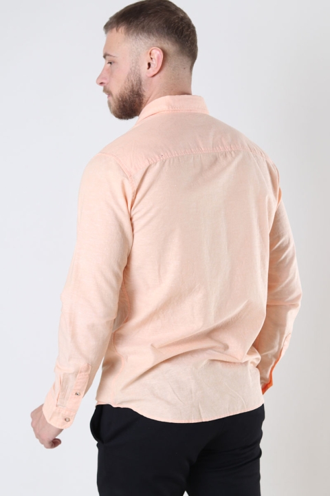 Jack & Jones Summer Linen Hemd LS Pumpkin