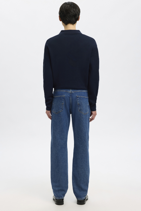 Selected Ben Kori Straight Fit Jeans Medium Blue Denim