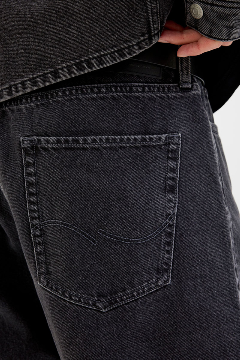Jack & Jones Alex Baggy Fit Shorts 499 Black Denim