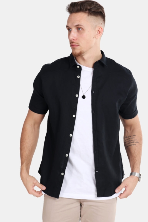 Tailored & Originals Karter S/S Hemd Black