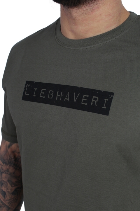 Liebhaveri Vintage Mens Longline T-Hemd New Army 