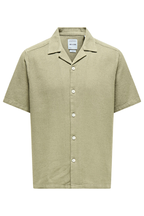 ONLY & SONS Bertil Waffle SS Resort Hemd Twill