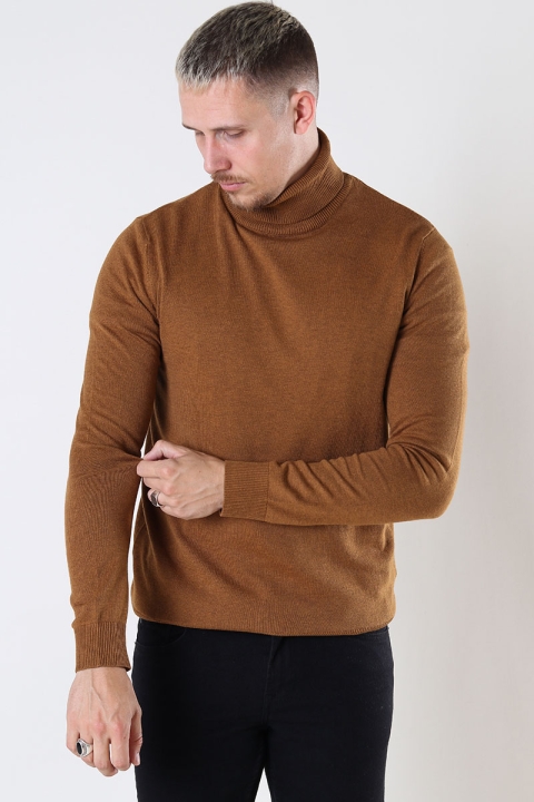 Jack & Jones EMIL KNIT ROLL NECK Rubber