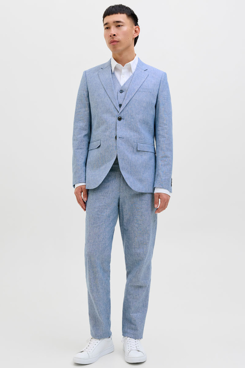 Jack & Jones Riviera Linen Blazer Nautical Blue