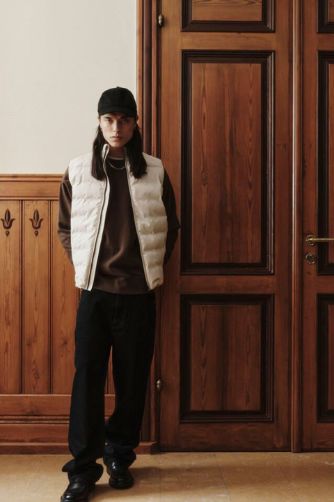 Solid Milas Vest Oatmeal