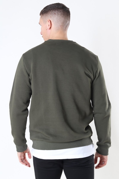 Only & Sons Ceres Life Crewneck Olive Night
