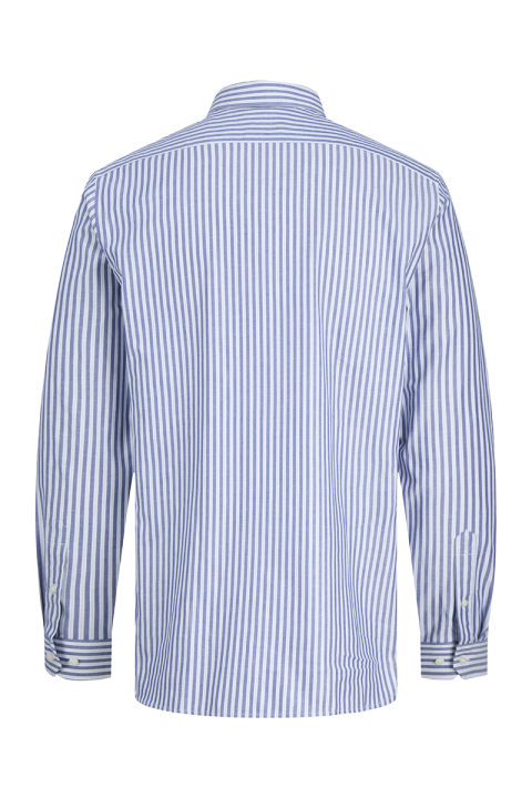 Jack & Jones Parker Wrinkle Resistant Hemd LS Black Iris Stripe