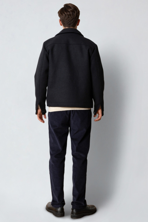 Clean Cut Copenhagen Luke wool jacket Dark Navy