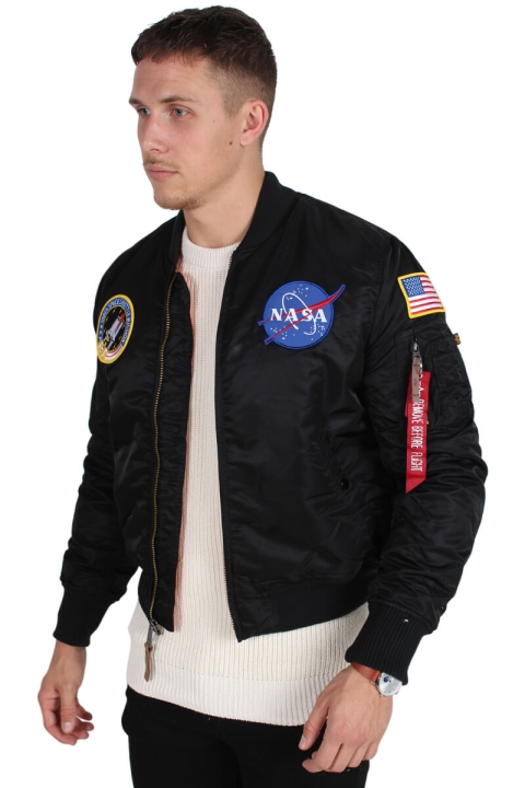 Alpha Industries MA-1 VF NASA Bomber Jacke Black