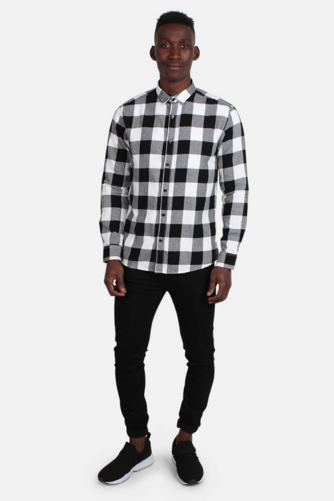 Only & Sons Gudmund Ls Checked Hemd Cloud Dancer