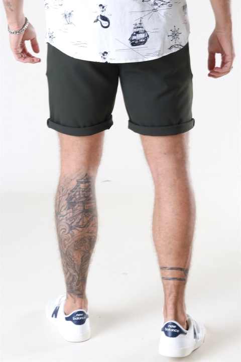 Woodbird Steffen Twill Shorts Army