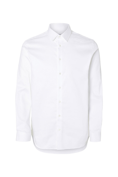 Selected Performance Stretch LS Hemd Bright White
