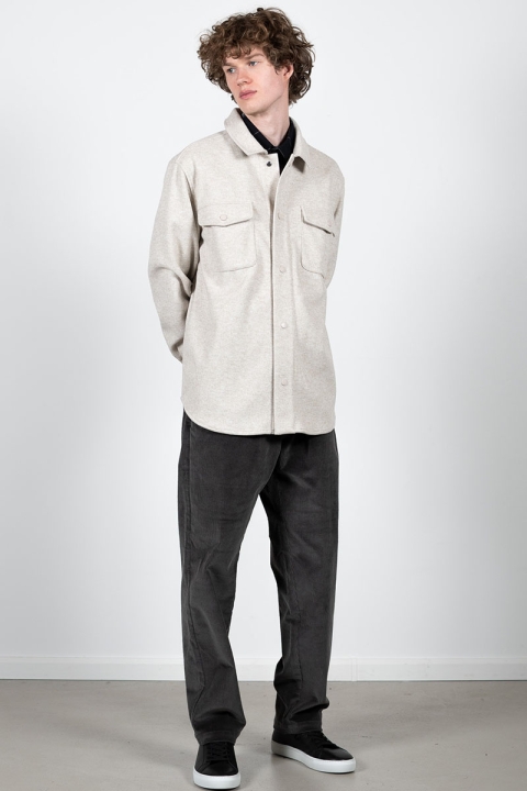 Clean Cut Copenhagen Dean Bonded Overshirt Soft Sand Melange