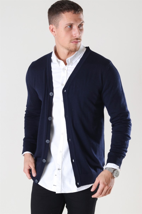 Kronstadt Johannes Merino Stricken Cardigan Navy