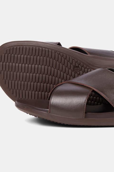 Jack & Jones JFWTOMMY SANDAL Brown Stone
