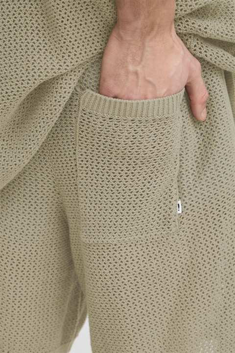 Solid Petri Knit Shorts Vetiver