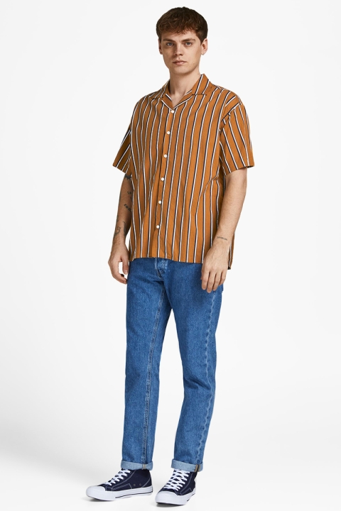 Jack & Jones JPRBLATROPIC RESORT Hemd S/S RELAX SN Toasted Coconut