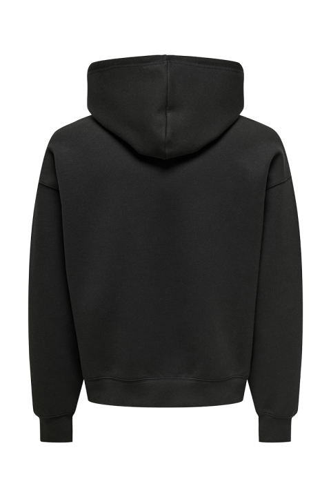ONLY & SONS Goyle Box Fit Subca Hoodie Black