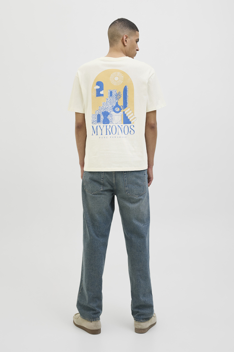 Jack & Jones Myk Relaxed Fit Tee Egret