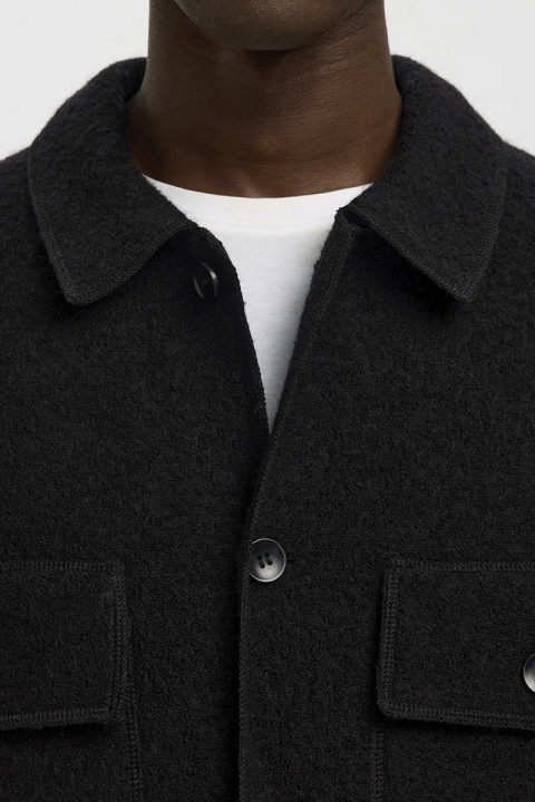 Selected Nealy LS Knit Cardigan Black