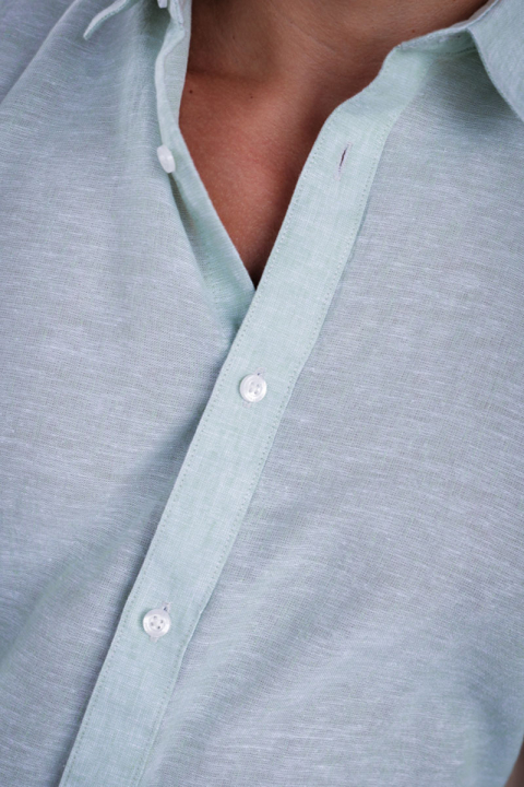ONLY & SONS Caiden LS Linen Hemd Cashmere Blue