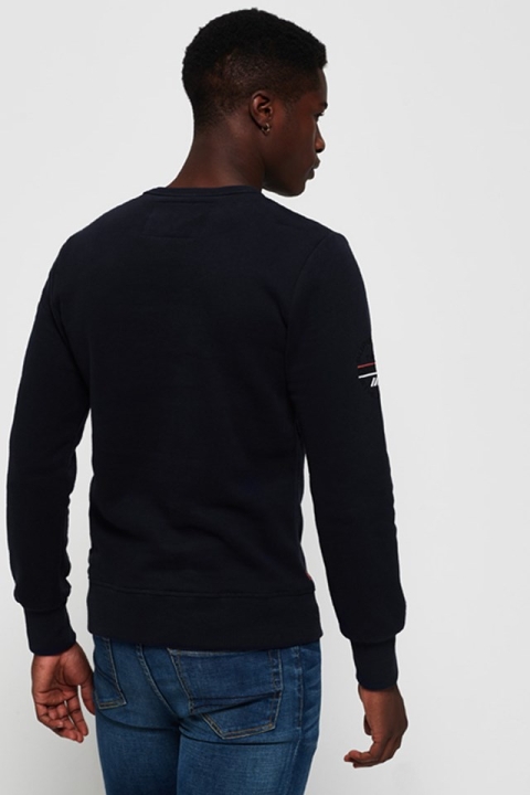 Superdry Trophy Crew Sweatshirts Navy