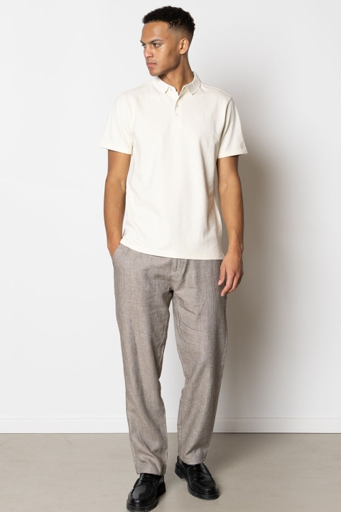 Clean Cut Copenhagen Tokyo Roman Linen Pants Khaki Melange