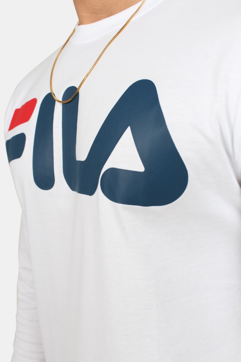 Fila Classics Logo LS T-Hemd Bright White