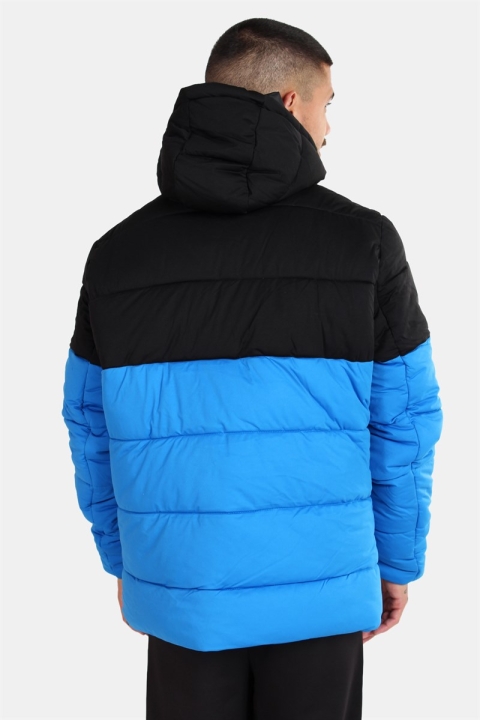 Urban Classics TB2425 Hooded 2-Tone Puffer Jacke Bright Blue/Black