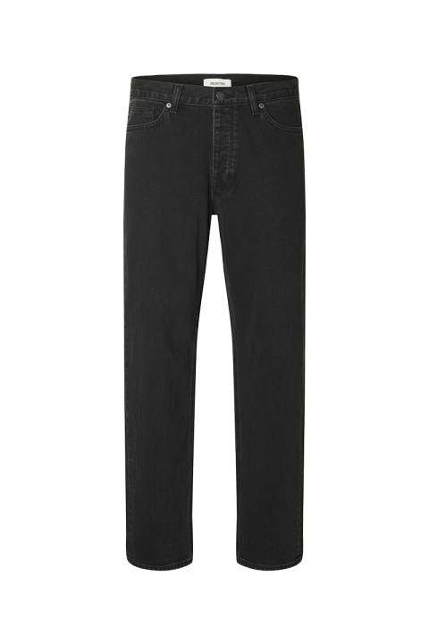Selected Ben Kori Straight Fit Jeans Black Denim