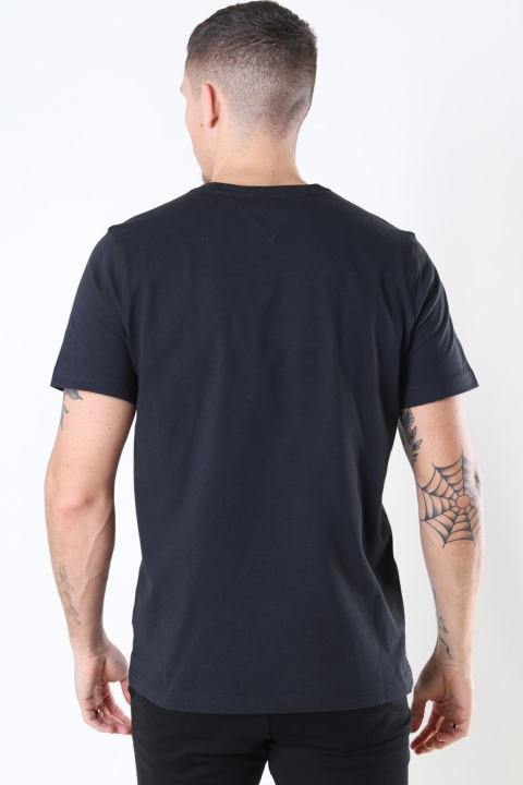 Tommy Jeans Regular Corp Logo T-Hemd Black