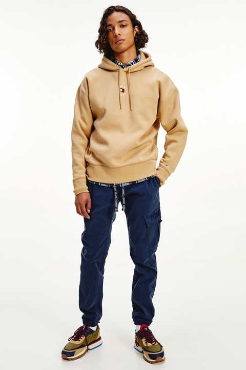 Tommy Hilfiger TJM TINY TOMMY CIRCULAR HOODIE Classic Khaki