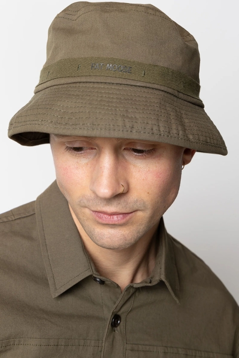 Fat Moose Pavement Bucket Hat Army